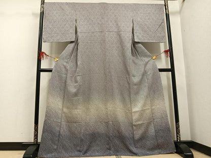 平和屋着物●訪問着　総絞り　霞文　暈し染め　やまと誂製　正絹　逸品　AABH5253ph