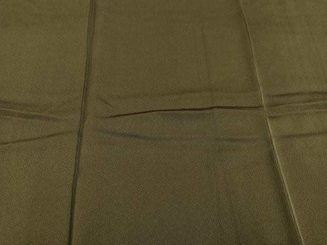 平和屋着物●小振袖　二尺袖　色無地　海松色　正絹　逸品　AABH5258ph 平和屋着物○小振袖 二尺袖 色無地 海松色 正絹 逸品 AABH5258ph