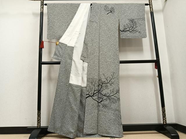 平和屋着物●訪問着　草木文　正絹　逸品　AABH5261ph