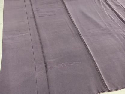 平和屋着物●上質な色無地　霞地紋　浅紫色　正絹　逸品　AABH5264ph