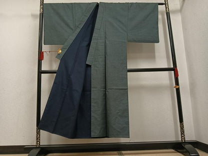 平和屋着物●男性　本場大島紬　アンサンブル　100亀甲　総詰め　奥康徳作　正絹　逸品　AABH5265ph