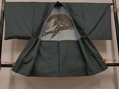 平和屋着物●男性　本場大島紬　アンサンブル　100亀甲　総詰め　奥康徳作　正絹　逸品　AABH5265ph