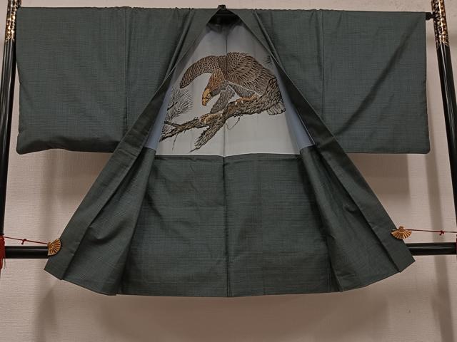 平和屋着物●男性　本場大島紬　アンサンブル　100亀甲　総詰め　奥康徳作　正絹　逸品　AABH5265ph