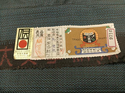 平和屋着物●男性　本場大島紬　アンサンブル　100亀甲　総詰め　奥康徳作　正絹　逸品　AABH5265ph