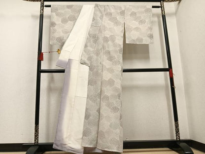 平和屋着物●江戸小紋　寄せ小紋柄　正絹　逸品　未使用　AABH5267ph