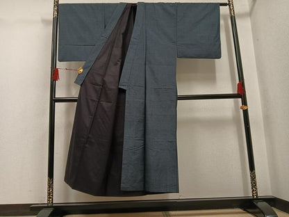平和屋着物●男性　本場大島紬　アンサンブル　100亀甲　総詰め　正絹　逸品　AABH5272ph