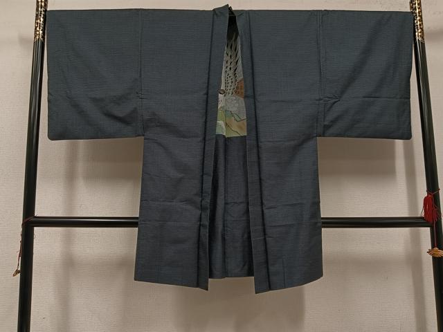 平和屋着物●男性　本場大島紬　アンサンブル　100亀甲　総詰め　正絹　逸品　AABH5272ph