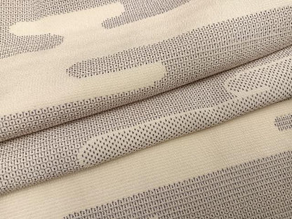 平和屋着物●本塩沢　110亀甲　エ霞文　正絹　逸品　AABH5275ph