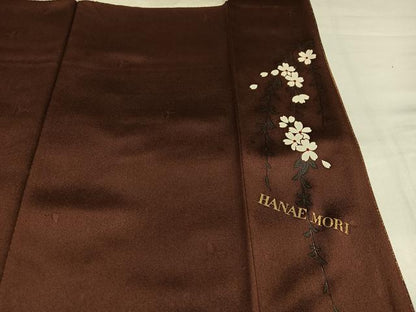 平和屋着物●森英恵・HANAE MORI　訪問着　花蝶文　金彩　正絹　逸品　AABH5280ph