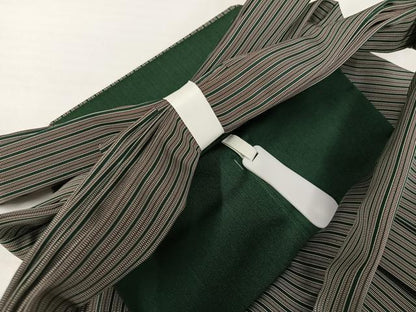平和屋着物●男性　行灯袴　縞　正絹　逸品　未使用　AABH5283ph