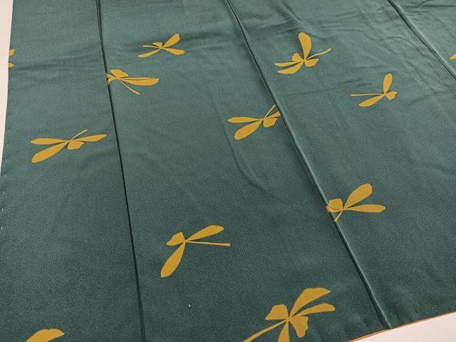 平和屋着物●上質な小紋　舞葉文　正絹　逸品　AABH5284ph