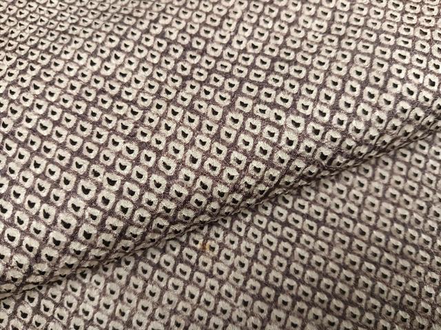 平和屋着物●大変加工の良い総絞り小紋　正絹　逸品　AABH5287ph