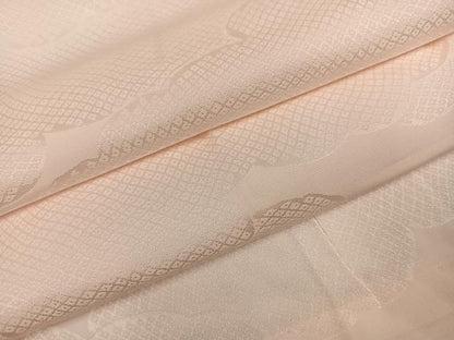 平和屋着物●振袖用長襦袢　無双仕立て　雲重ね地紋　肌色　正絹　逸品　AABH5289ph