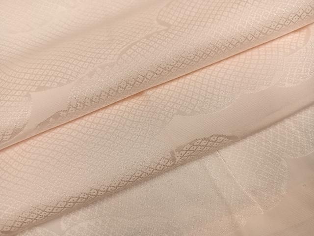 平和屋着物●振袖用長襦袢　無双仕立て　雲重ね地紋　肌色　正絹　逸品　AABH5289ph