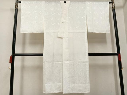 平和屋着物●長襦袢　無双仕立て　草花地紋　洗える着物　AABH5290ph
