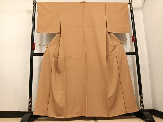 平和屋着物○江戸小紋 作家物 草木染 極小鮫小紋柄 正絹 逸品 未