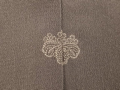 平和屋着物●訪問着　手描き　駒刺繍　飛鳥草花文　金彩　正絹　逸品　未使用　AABH5293ph