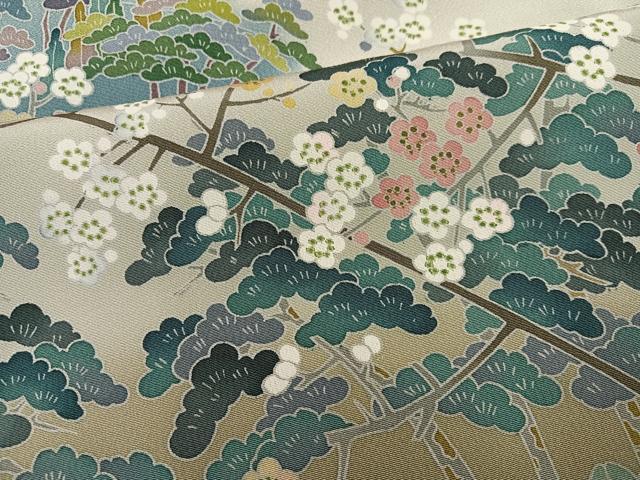 平和屋着物○豪華色留袖 友禅 作家物 松竹梅風景文 暈し染め