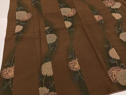 平和屋着物●上質な小紋　花間道　暈し染め　正絹　逸品　AABH5303ph
