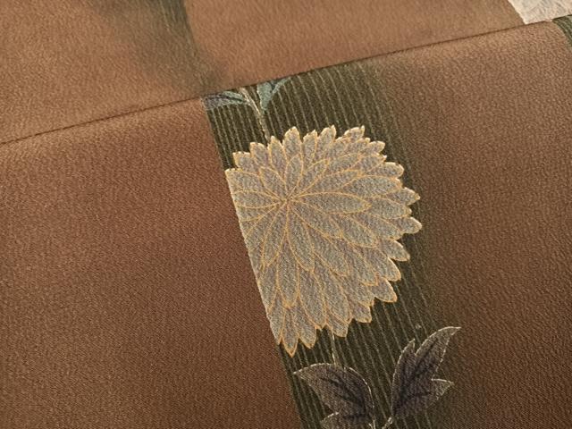 平和屋着物●上質な小紋　花間道　暈し染め　正絹　逸品　AABH5303ph