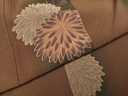 平和屋着物●上質な小紋　花間道　暈し染め　正絹　逸品　AABH5303ph