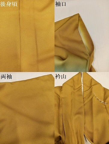 平和屋着物●訪問着　地紙人物花文　暈し染め　金彩　正絹　逸品　AABH5304ph