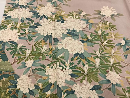 平和屋着物●豪華色留袖　友禅　草花文　正絹　逸品　AABH5306ph