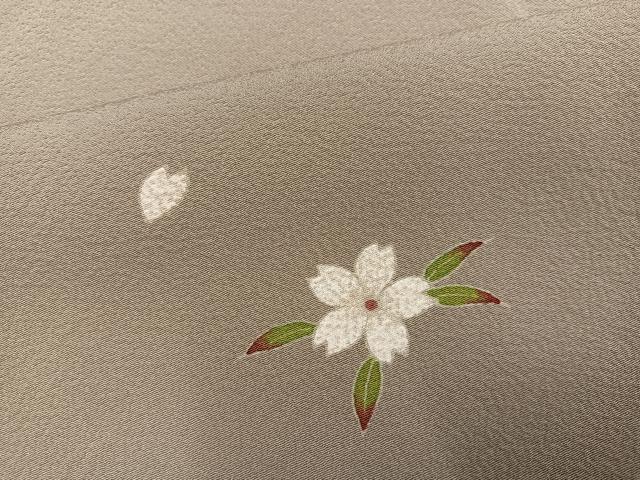 平和屋着物●訪問着　舞桜文　正絹　逸品　AABH5308ph