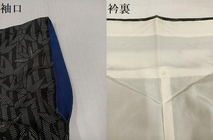 平和屋着物●本場大島紬　一元7マルキ　笹竹文　正絹　逸品　AABH5309ph
