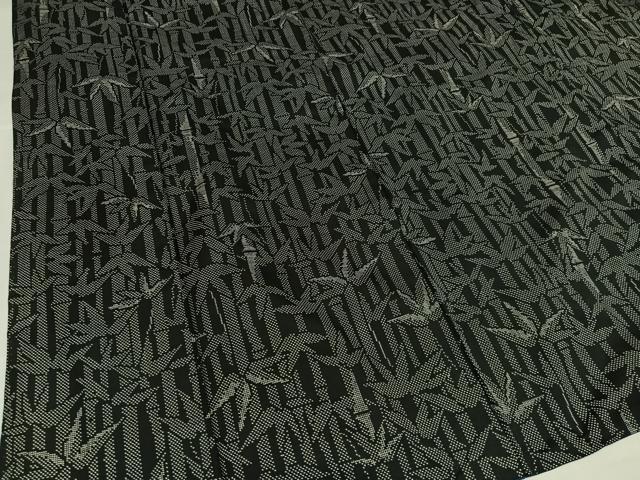 平和屋着物●本場大島紬　一元7マルキ　笹竹文　正絹　逸品　AABH5309ph