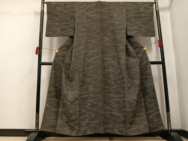 平和屋着物●上質な小紋　雲重ね文　正絹　逸品　AABH5316ph
