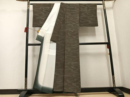 平和屋着物●上質な小紋　雲重ね文　正絹　逸品　AABH5316ph