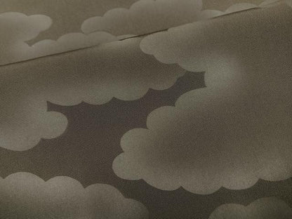 平和屋着物●上質な小紋　雲重ね文　正絹　逸品　AABH5316ph