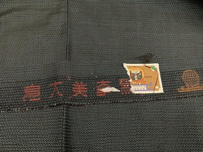 平和屋着物●男性　本場大島紬　アンサンブル　キングサイズ　長羽織　100亀甲　総詰め　証紙付き　正絹　逸品　AABH5318ph