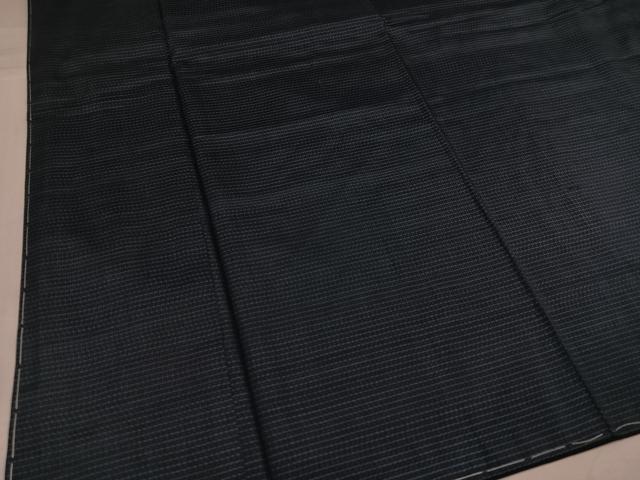 平和屋着物●男性　本場大島紬　アンサンブル　さつま染織　亀甲絣　証紙付き　正絹　逸品　未使用　AABH5326ph