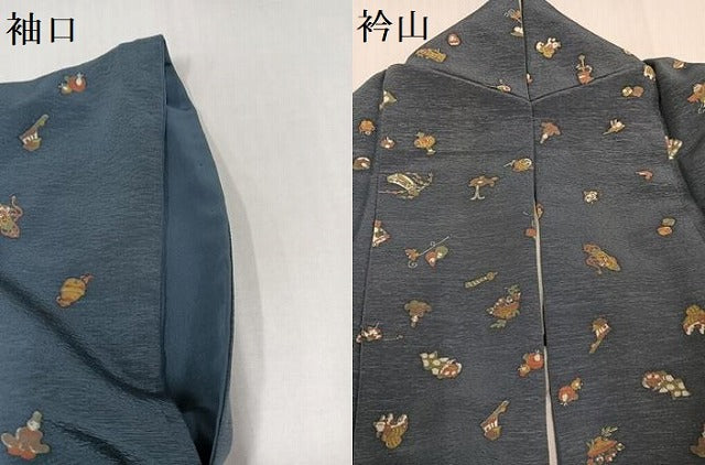 平和屋着物●上質な小紋　玩具文　正絹　逸品　AABH5330ph