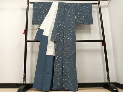 平和屋着物●上質な小紋　玩具文　正絹　逸品　AABH5330ph