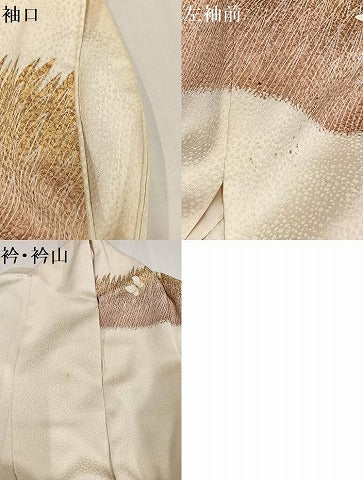 平和屋着物●訪問着　友禅　作家物　舞蝶文　金彩　鈴乃屋扱い　正絹　逸品　AABH5332ph