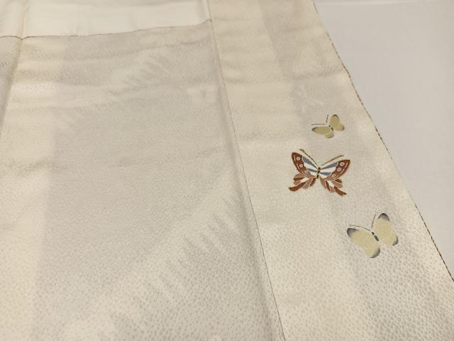 平和屋着物●訪問着　友禅　作家物　舞蝶文　金彩　鈴乃屋扱い　正絹　逸品　AABH5332ph