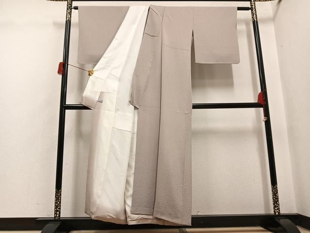 平和屋着物○上質な小紋 鱗文 正絹 逸品 AABH5333ph