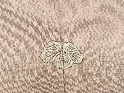 平和屋着物●訪問着　友禅　枝花文　暈し染め　金彩　鬼しぼ縮緬　正絹　逸品　AABH5334ph
