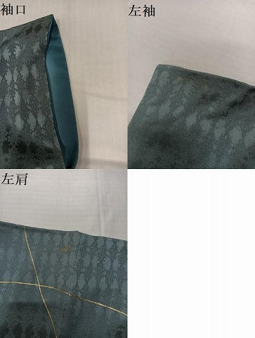 平和屋着物●訪問着　刺繍　幾何学文様　金彩　正絹　逸品　AABH5337ph