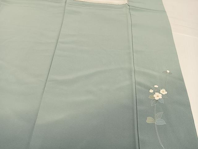 平和屋着物●訪問着　友禅　作家物　童子枝花文　暈し染め　正絹　逸品　AABH5346ph 平和屋着物□訪問着 友禅 手描き 枝花文 童子 暈し染め 正絹 逸品