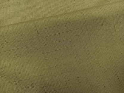 平和屋着物●上質な紬　色無地　油色　正絹　逸品　未使用　AABH5348ph