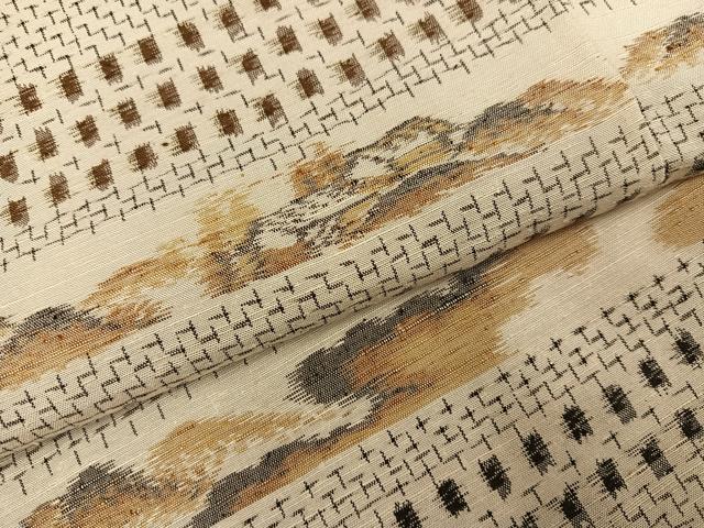 平和屋着物●上質な紬　遠山風景文　正絹　逸品　未使用　AABH5349ph