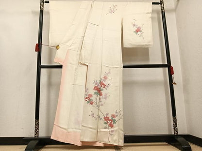 平和屋着物●訪問着　枝花文　正絹　逸品　未使用　AABH5352ph