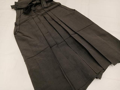 平和屋着物●男性　馬乗り袴　縞　正絹　逸品　AABH5354ph
