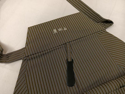 平和屋着物●男性　馬乗り袴　縞　正絹　逸品　AABH5356ph