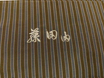平和屋着物●男性　馬乗り袴　縞　正絹　逸品　AABH5356ph