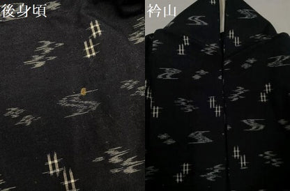 平和屋着物●本場琉球絣　綿琉球　単衣　綿　逸品　AABH5359ph